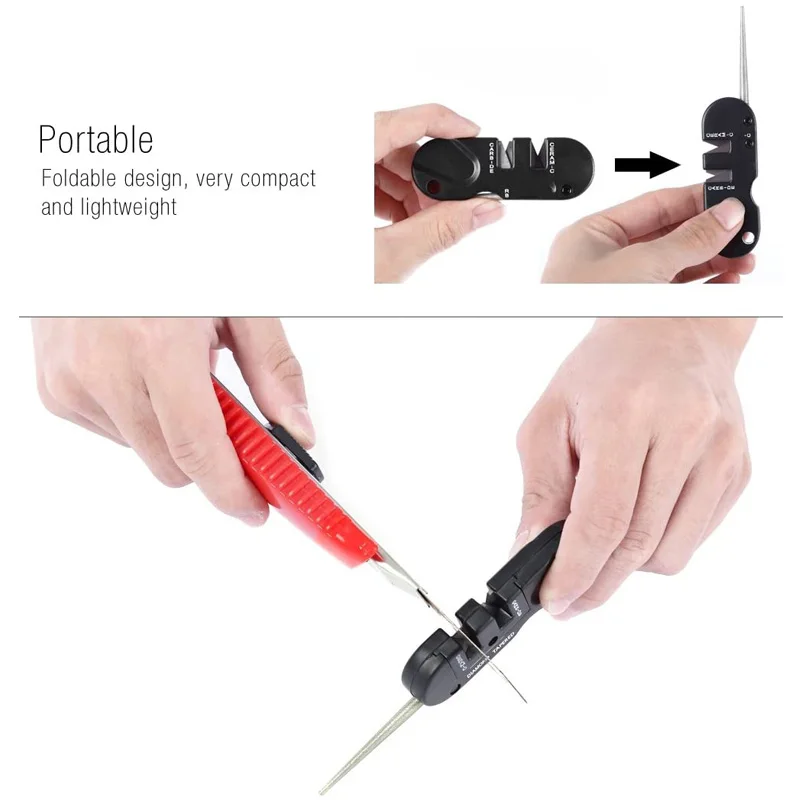 Уличная Вольфрамовая стальная точилка многофункциональный карбидный нож