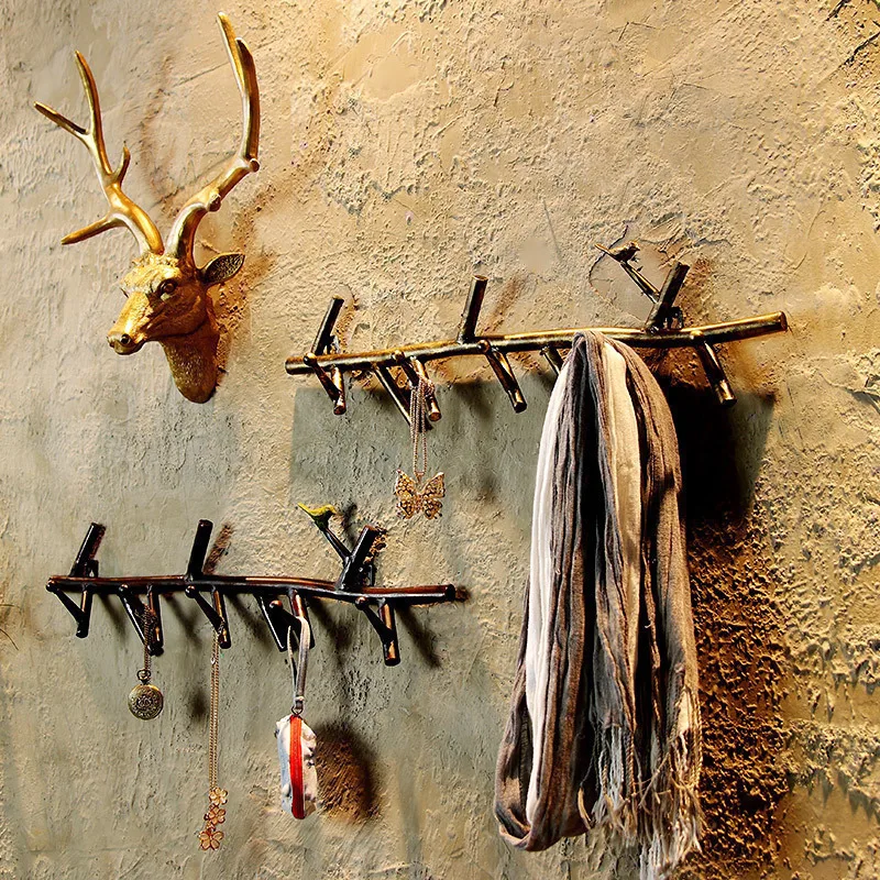 Металлический крючок для одежды в американском стиле настенное украшение