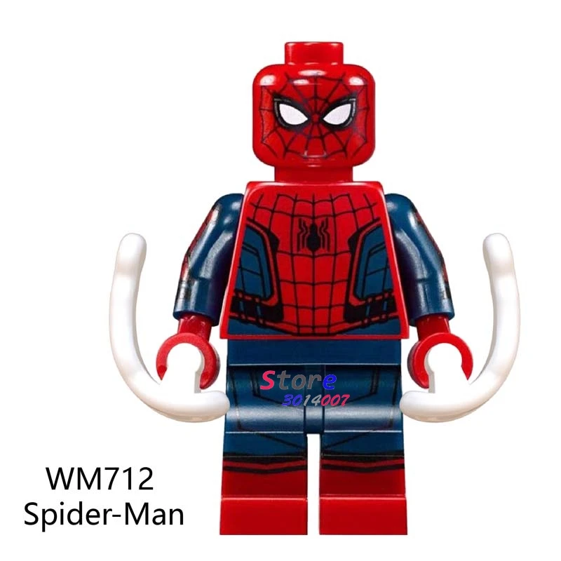 WM712 Один фильм Marvel Человек-паук вдали от дома яд призрак всадник Человек-паук Mysterio строительные блоки детские игрушки - Цвет: WM712