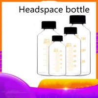 501001502505001000ml laboratory glass headspace bottle with graduated screw top sampling bottle anaerobic bottle