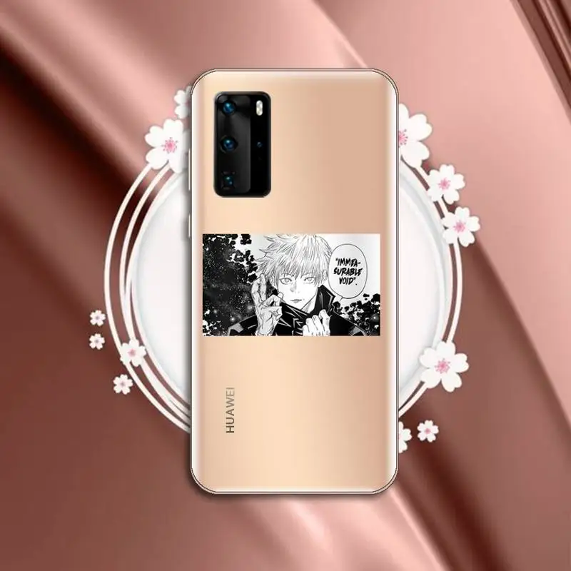 

Anime Jujutsu Kaisen Phone Case Transparent for Huawei P honor 8 10i 20 30 40 smart 2019