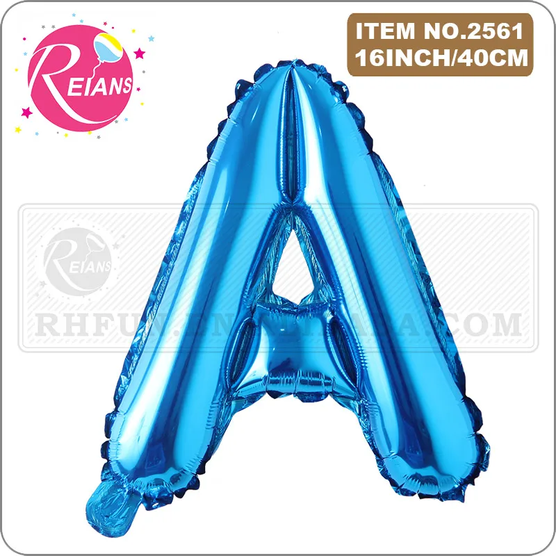 16-дюймовые синие фотофольгированные шары на день рождения с надписью украшения