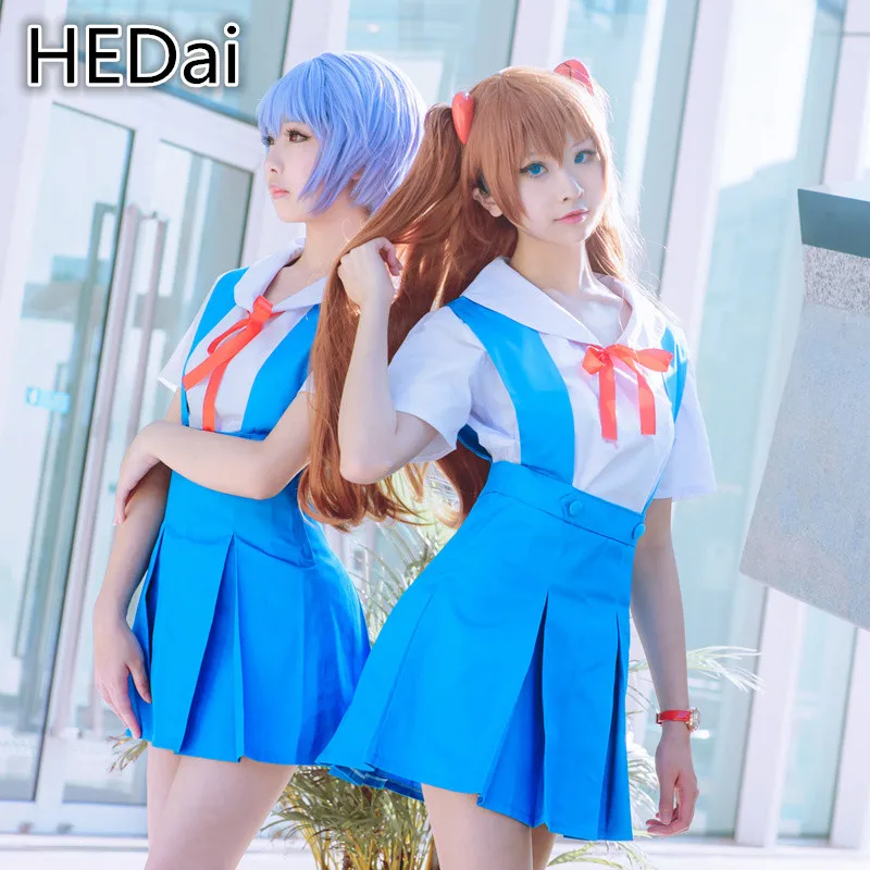 Костюм для косплея EVA Ayanami ei Asuka Langley Soryu JK Униформа Рождественский подарок девочки