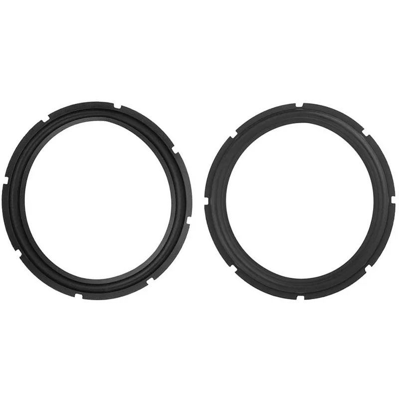 

12Inch Perforated Rubber Speaker Foam Edge Subwoofer Surround Foam Replacement Parts for Speaker Repair(Black 2 Pcs)