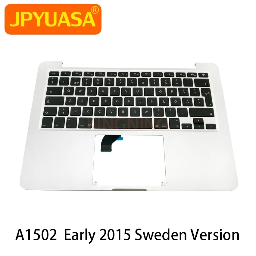 Оригинальный топ чехол для Palmrest с клавиатурой Швеции Macbook Pro Retina 13 &quotA1502 Early 2015 EMC
