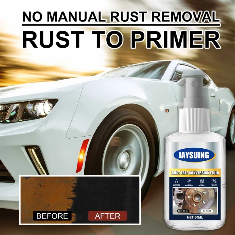 

60ML Multifunctional Car Rust Remover Derusting Spray Rust Inhibitor Maintenance Rust To Primer Cleaning Accessories