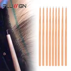 Plussign один комплект, 4 штпартия, разные Размеры вентиляционные иглы для парики шнурка длинный деревянный Handel крючком иглы волосы парик делая инструменты