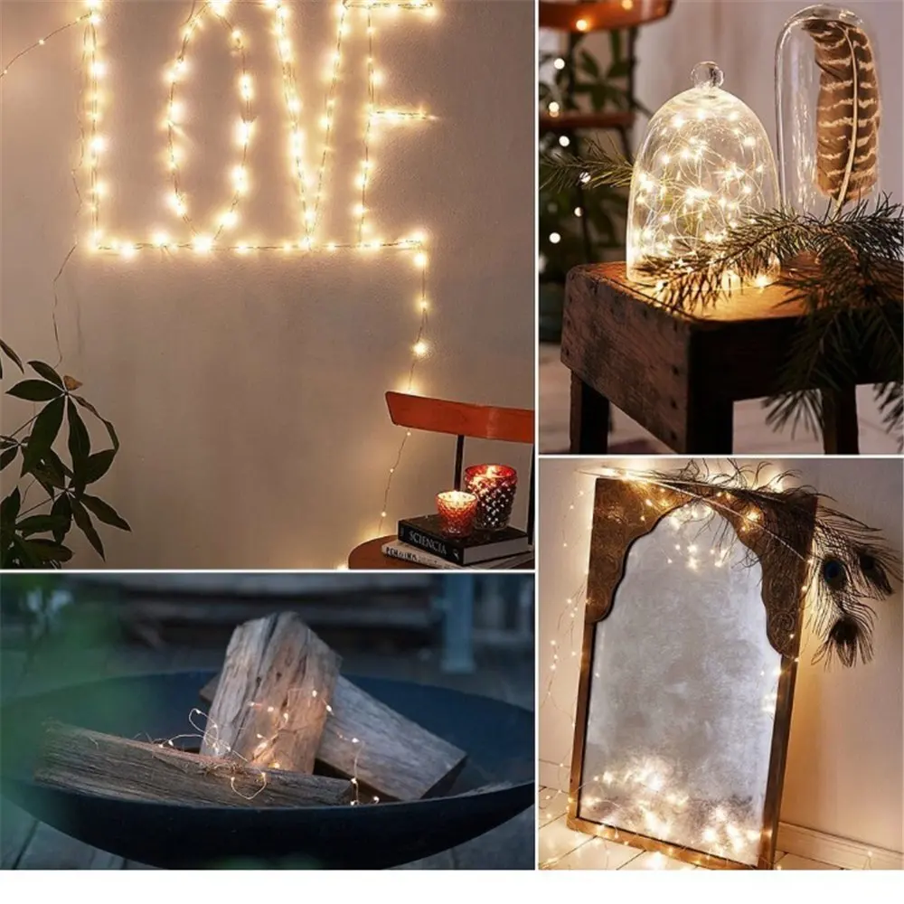 Сказочный светодиодный светильник s 10 светодиодный/M 10M 5M 2M 3XAA на батарейках для