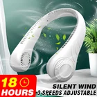 Портативный мини-вентилятор для шеи, безлопастной вентилятор, 4000 мАч, USB-перезаряжаемый вентилятор, бесшумные спортивные вентиляторы для дома и улицы, портативный вентилятор