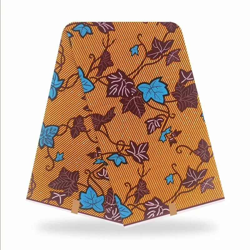 Африканская ткань вощеная хлопок высокое качество горячий воск 6 ярдов