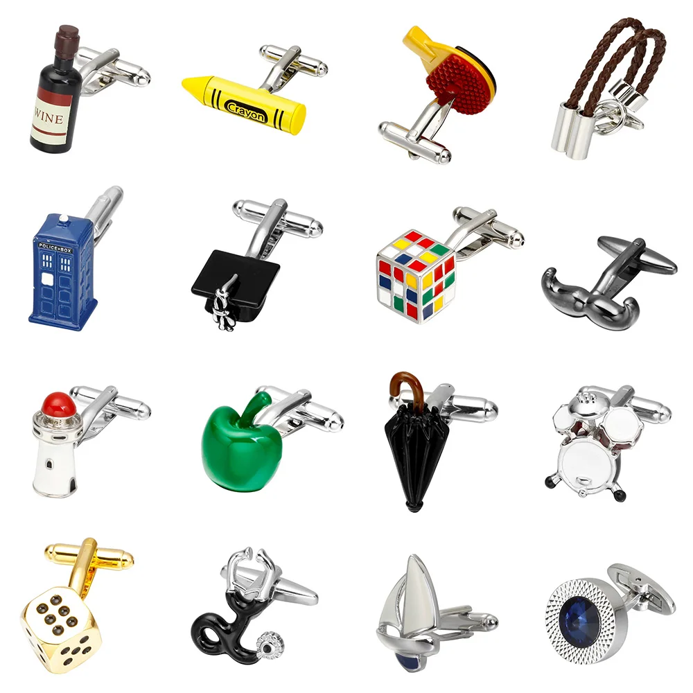 Роскошная популярная новинка запонки для рубашек мужской подарок брендовые