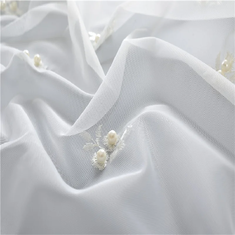 Занавеска с вышивкой в европейском стиле для гостиной столовой спальни