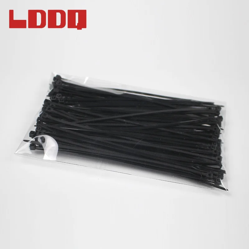 LDDQ 300 шт. 3 размера черный белый самоблокирующийся нейлоновый провод Кабельные
