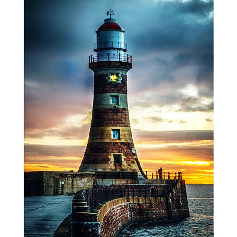 

Набор для рисования по номерам на холсте морской гид светильник х50 см