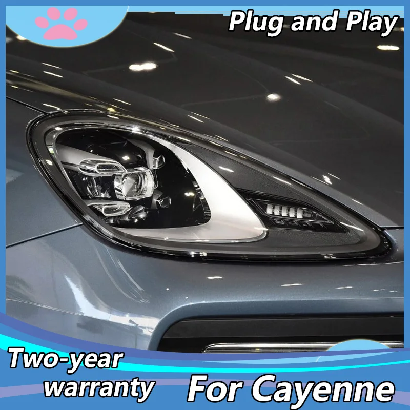 

Car Style all LED headlights for Porsche Cayenne 11-14 for Cayenne head lamp LED DRL Lens Double Beam H7 HID xenon lens