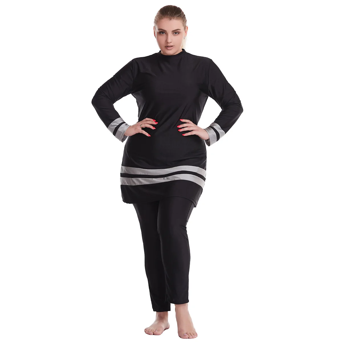 

Ultra-loose Large Size Obese Women's Conservative Swimsuit Burkini 2020 Muslim Swimwear