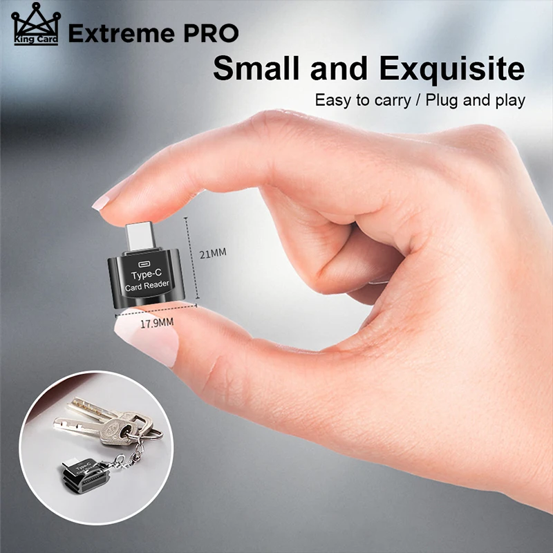Высокоскоростной OTG Type C к Micro-SD TF адаптер Смарт-кардридер для Samsung Huawei Micro USB