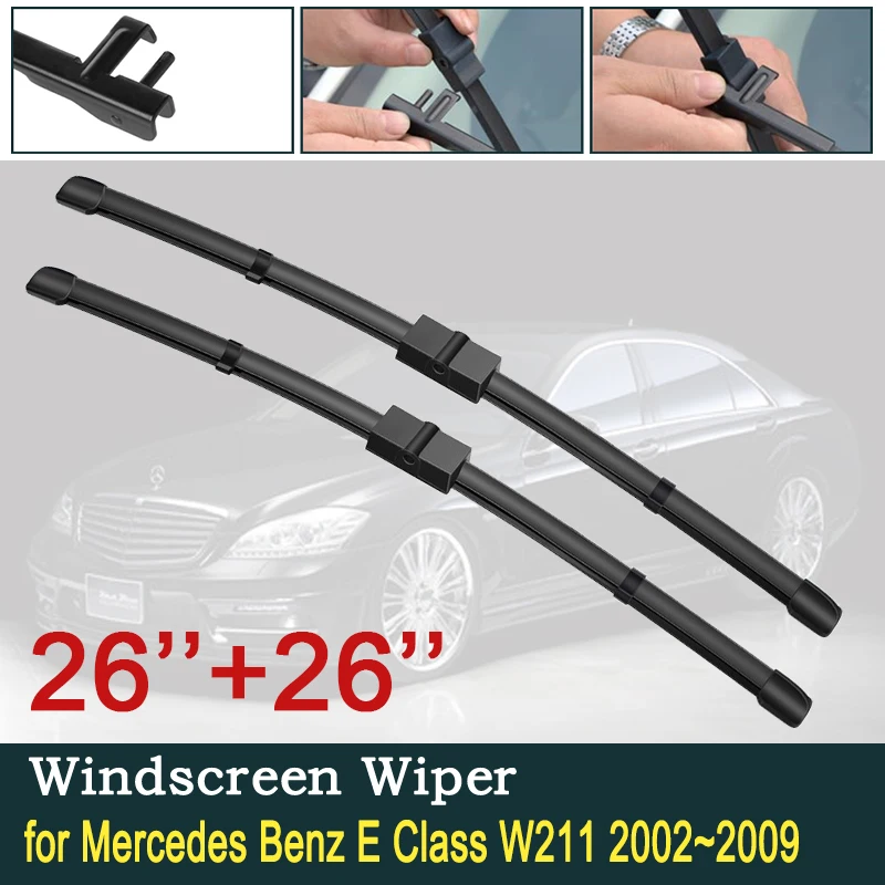 for Mercedes Benz E Class W211 2002~2009 Car Wiper Blade Windshield E200 E250 E270 E280 E300 E320 E350 E400 E420 E450 E500 | Автомобили и