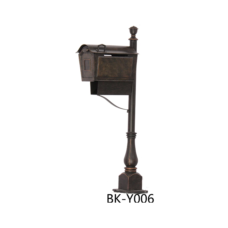 

Hot Sale cast aluminium mailbox with post garden mailbox