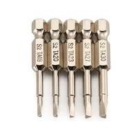 5pcs screwdriver bits s2 alloy steel magnetic triangle head electric pneumatic screwdrivers rechargeable drill parts power tool