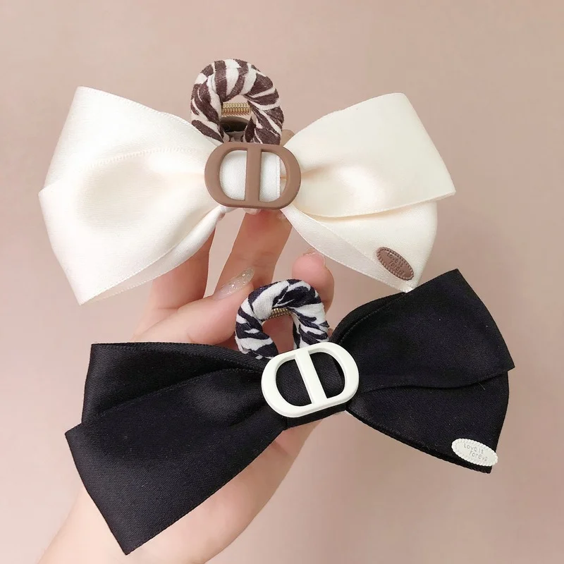 Заколка для волос с бантом большая женская заколка головной убор шпилька