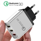 Быстрая зарядка 3,0 USB зарядное устройство 5 в а QC3.0 Быстрая зарядка USB настенное зарядное устройство для iPhone Samsung Xiaomi быстрое зарядное устройство 3 USB