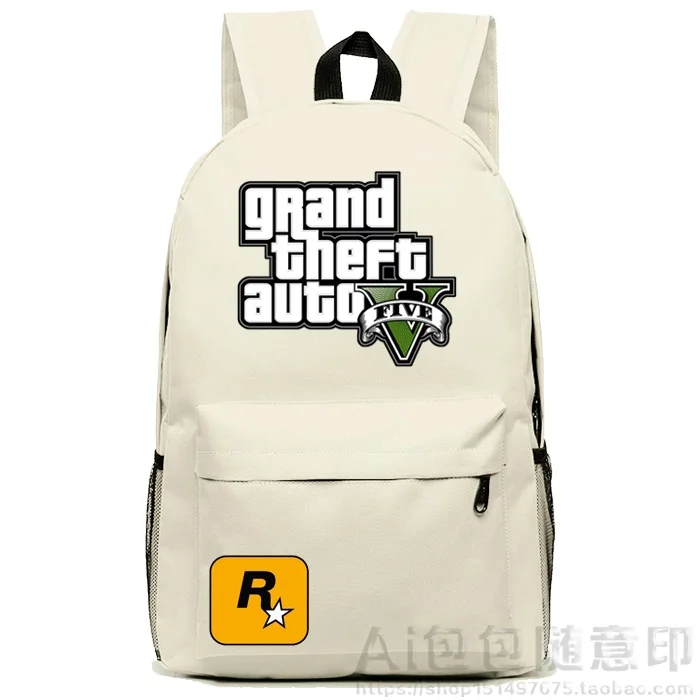 Рюкзаки GTA5 для мальчиков-подростков школьные сумки Grand Theft рюкзаки AutoV Oxford Mochila GTA -