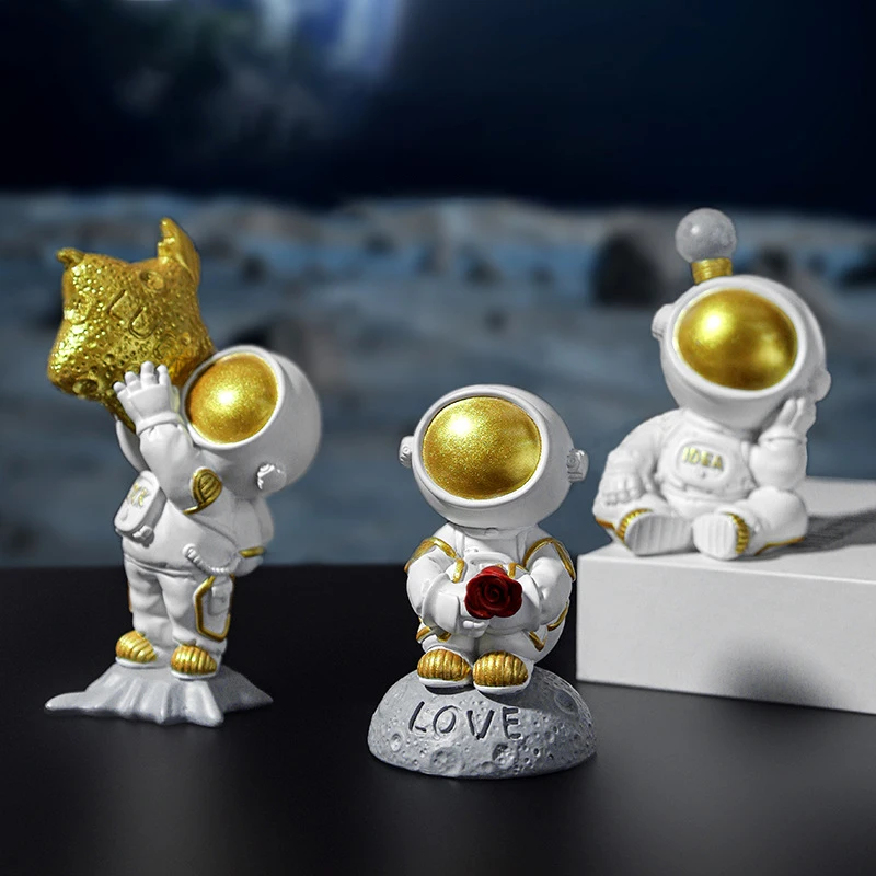 1 шт. статуэтка астронавта из смолы 8-16 см |