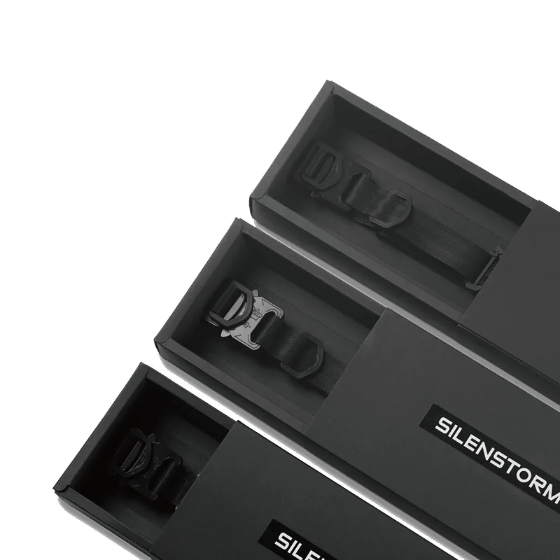 SILENSTORM Techwear унисекс тактический с пряжкой черный нейлоновый ремень в стиле хип