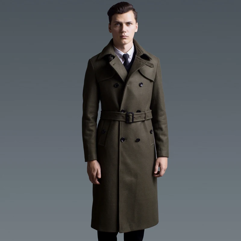 

Classic Long Wool Overcoat Male Luxury Double Breasted Solid Mens Jackets And Coats Plus Size 5xl 6xl Autumn Winter Mens Trench