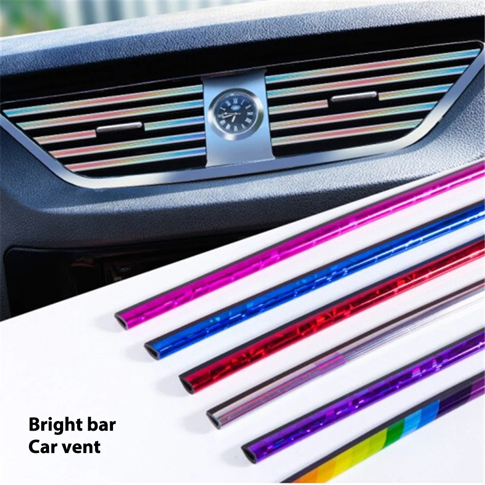 

Car air-conditioning air outlet decorative strip modified interior products, U-shaped electroplating bright strip
