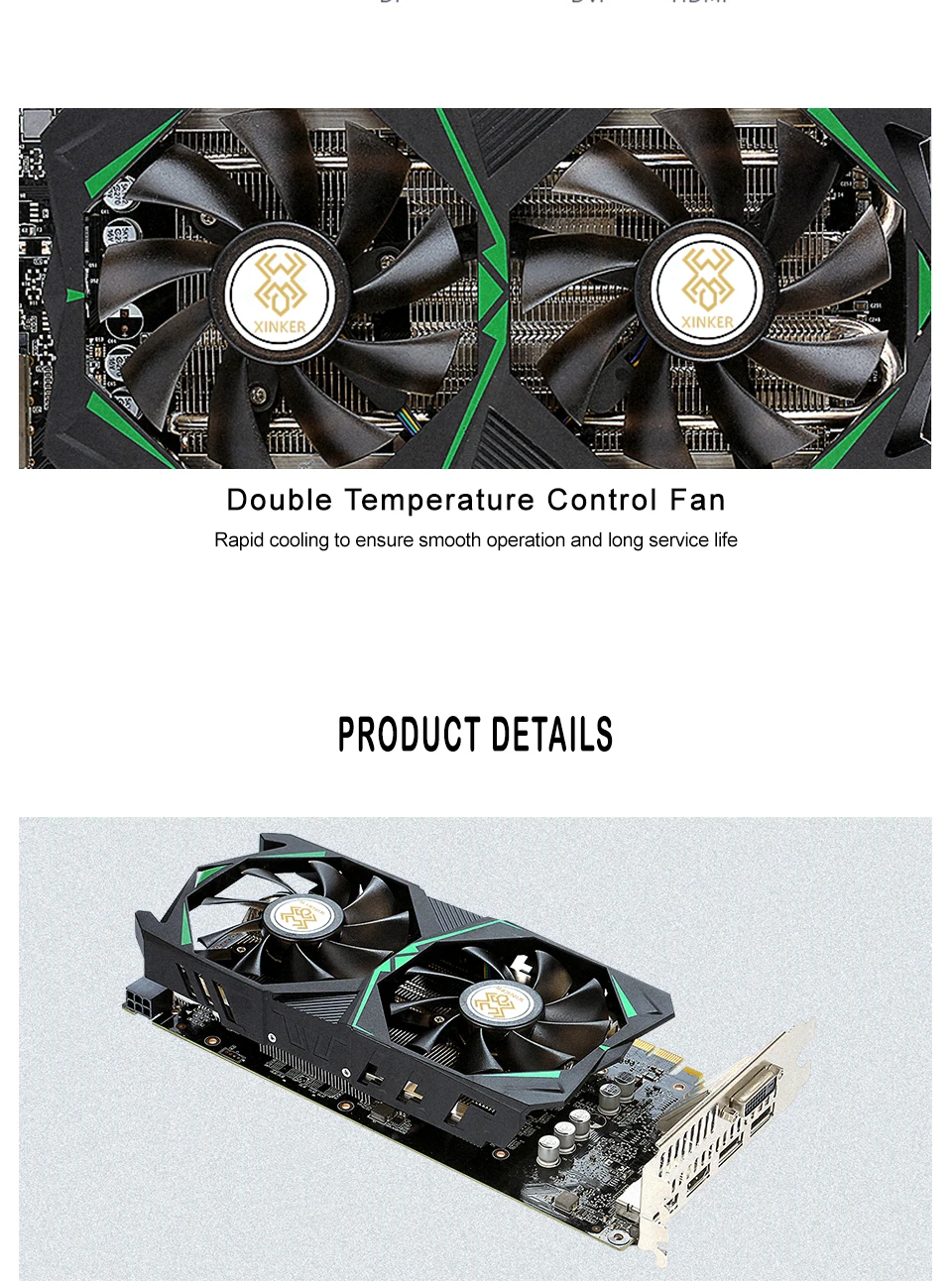 Для видеокарты NVIDIA GeForce GTX1060 6 ГБ GDDR5 192Bit PCI-E 3,0 1506 МГц с разъемом HDMI DP DVI-D