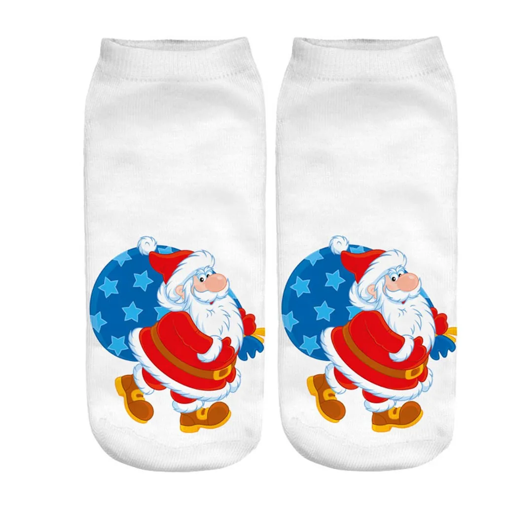 Носки рождественские носки повседневные для работы и бизнеса 3D Рождественский