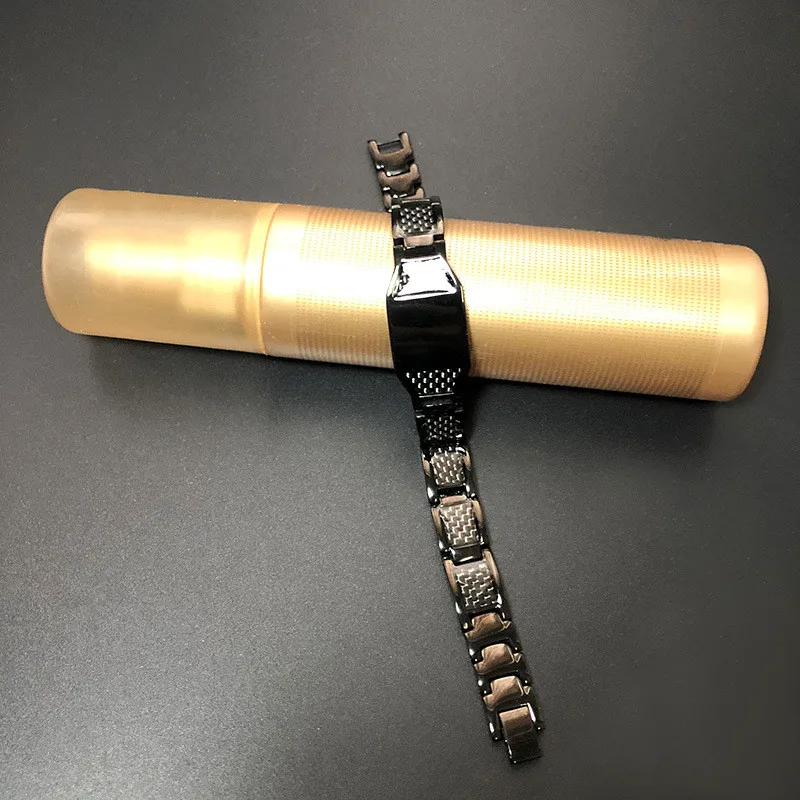 Браслеты NHGBFT мужские из углеродного волокна магнитные браслеты нержавеющей