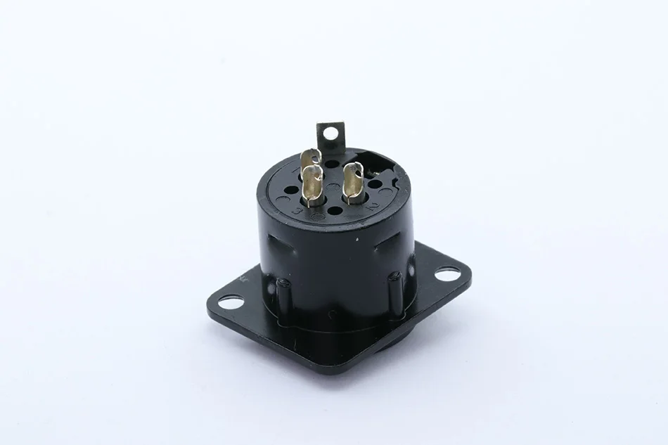 Высокое качество XLR Разъем черный покрытием 3pin XLR Женский Разъем Панель Крепление разъем аудио разъем динамик разъем