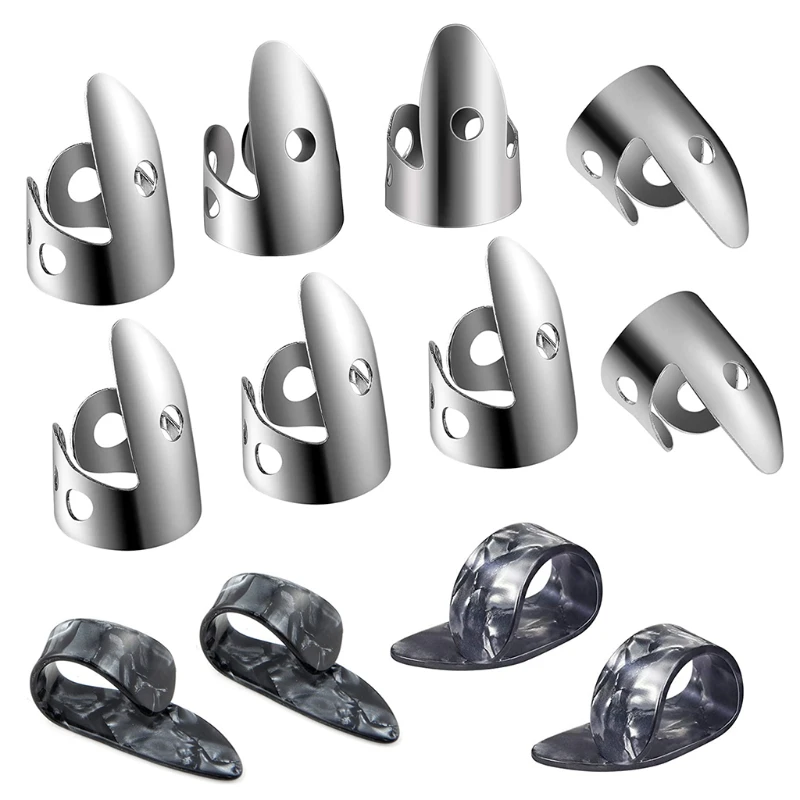 

12 шт. пальцевые медиаторы для гитары, медиаторы для банджо, укулеле, медиаторы разных цветов