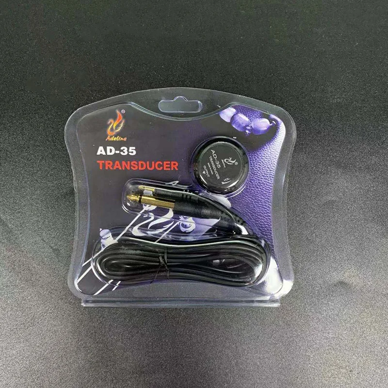 Мини усилитель звукоснимателя Adeline AD 35 преобразователь пьезодатчик для