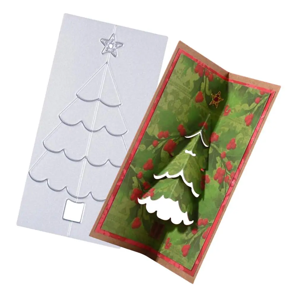 

Рождественские Вырубные штампы «сделай сам», режущие формы, 3D металлические Вырубные штампы, вырезанные трафареты, шаблон для скрапбукинга...