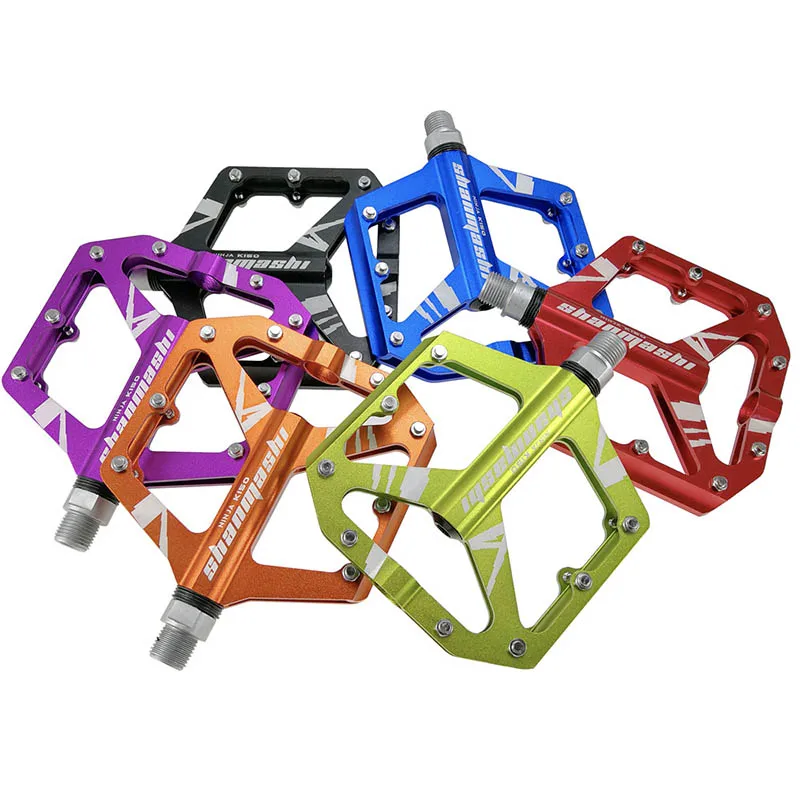 

SHANMASHI NINJA K150 mountain bike 3 bearing aluminum alloy pedal bicycle wide Palin pedal pedal 384g/pr
