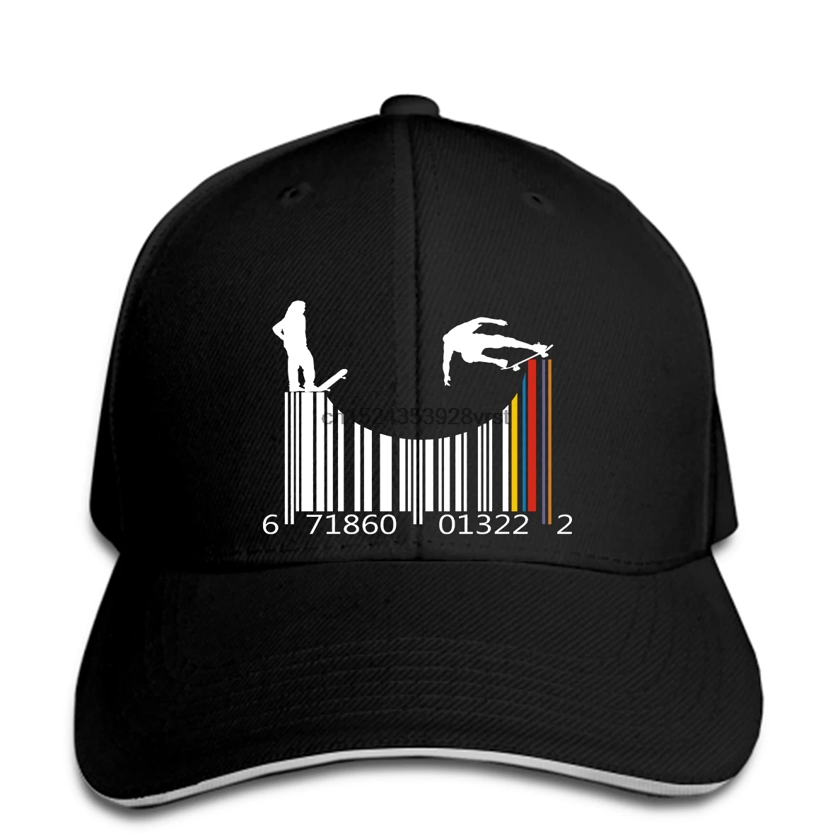 Бейсболка скейтборд Tony Hawk крутая бейсболка со штрихкодом мужская повседневная с