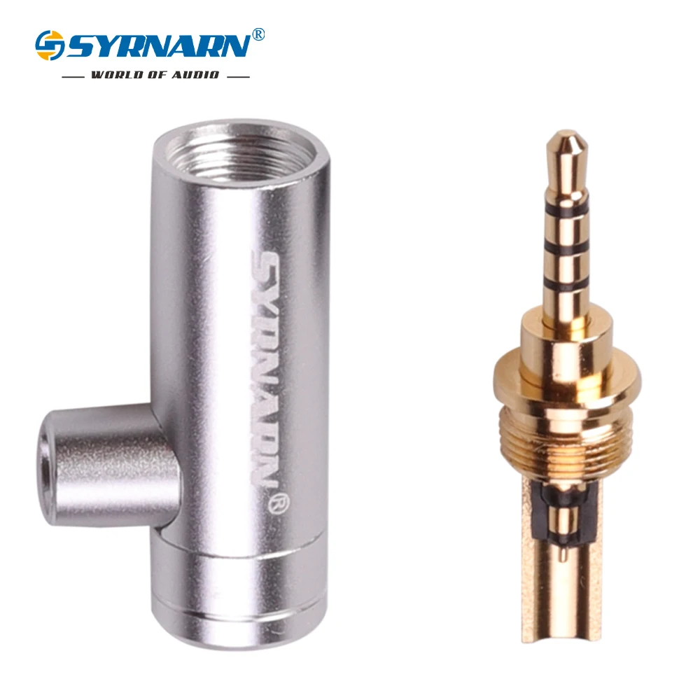 1 шт. 2 5 мм позолоченный штекер пистолетного типа 4 L-образные аксессуары для