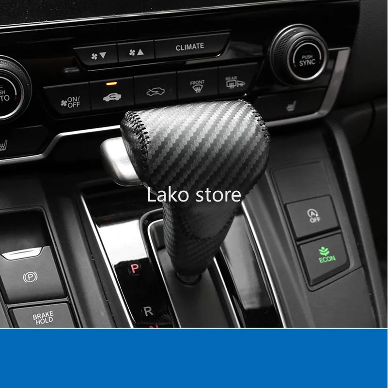 

Reliable Artificial Leather Car Gear Shift Sleeve Protector Boot Sleeve for Honda Breeze CRV CR-V 2017-2021 Car Gear Cover BLACK