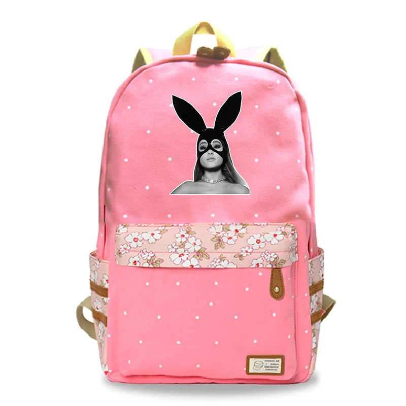 13 Mochila Feminina Ariana Grande рюкзак для ноутбука женский рюкзак для путешествий цветок волнистая точка школьные сумки для девочек-подростков - Цвет: 13