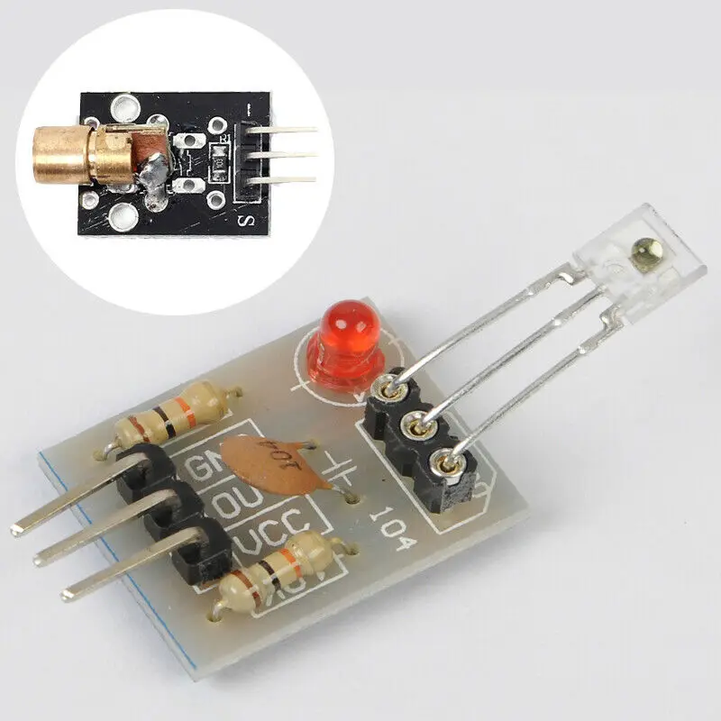 

5pcs Laser Sensor Module With 5pcs KY-008 Transmitter Modules For Arduino AVR Board 5V Parts