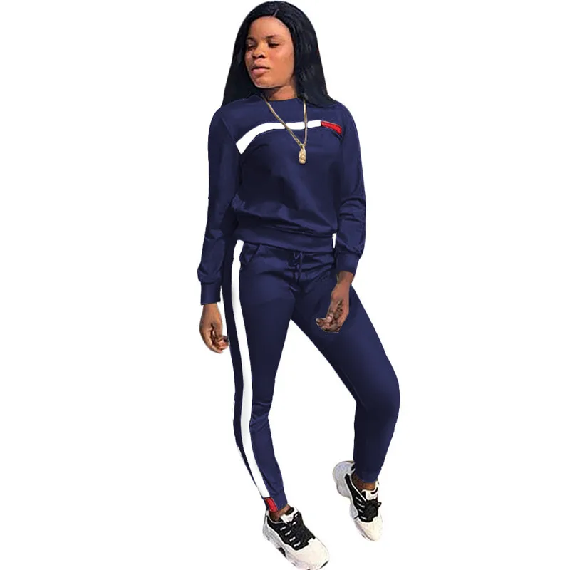

Women's Tracksuit Two Piece Set Spring Autumn Tracksuits O-Neck Sweatshirt Top And Pants Suit Jogging Suits For Women Chandals