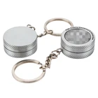 Миниатюрная двухслойная измельчитель табака с рисунком кленового листа дробилка для трав и водорослей, брелок, измельчитель дыма, металлические гаджеты для табака