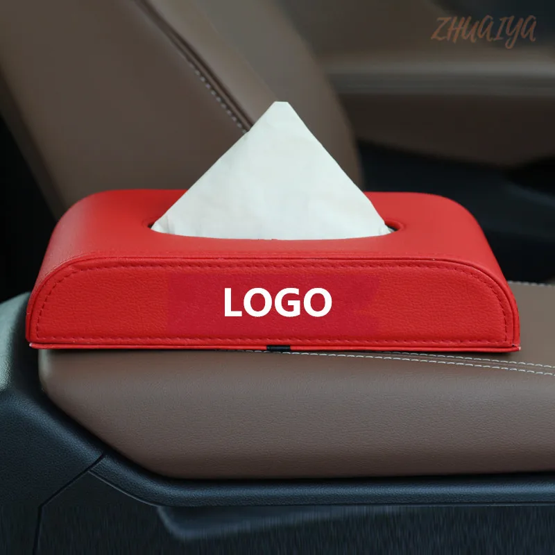 Car Tissue Box Cover Boxes holder PU Leather towel inside paper Block Accessories For Infiniti logo EX FX G25 G37 | Автомобили и