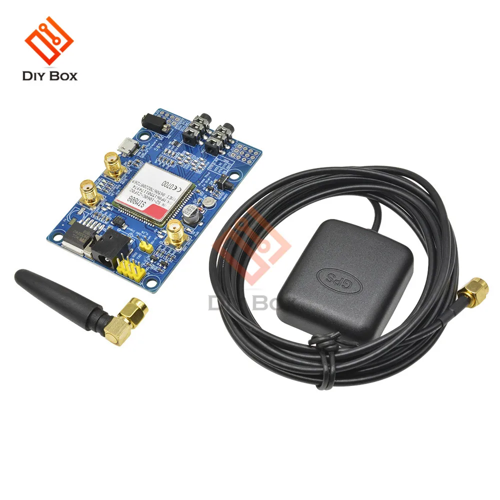 SIM808 модуль GSM GPRS gps макетная плата IPX SMA с gps антенной для Arduino Raspberry Pi Поддержка 2G 3g 4G sim-карта