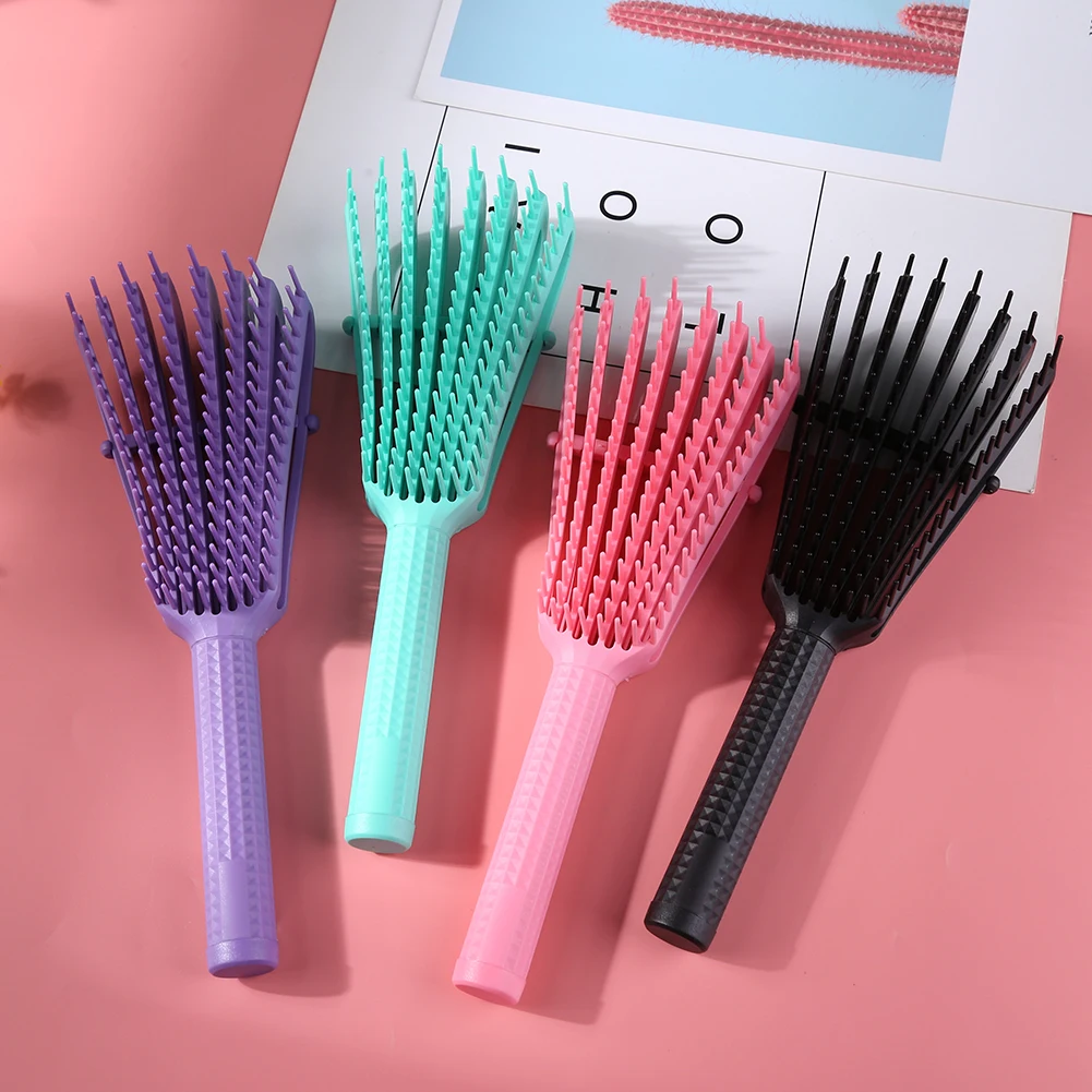 

NEW Salon Detangling Brush for Curly Hair Non-slip Rubber Octopus Hair Brush Comb Scalp Massage Brushes Hair Styling Tool