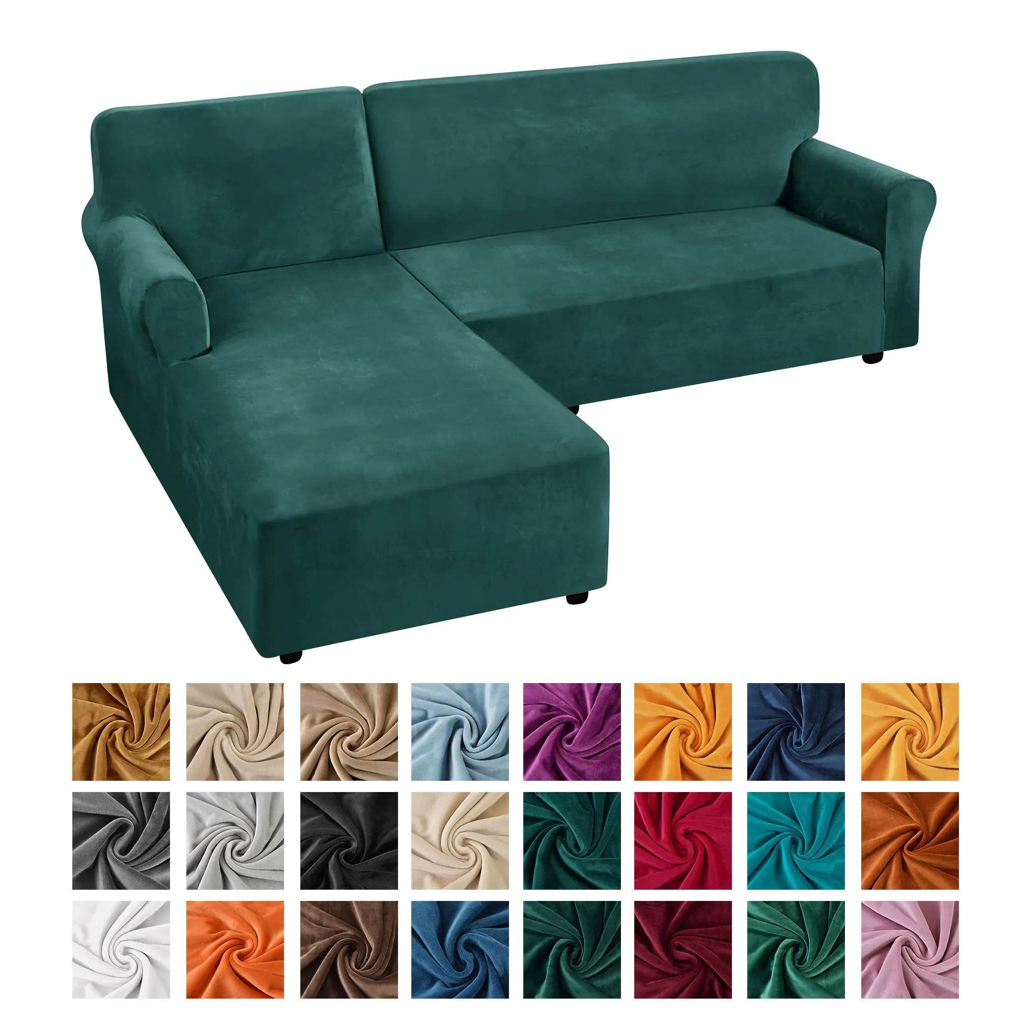 

Free Shipping 3 Seater Couch Covers, Custom 4 Seater Sofa Slip Cover/Designer Velvet Sofa Cover Set